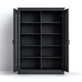 Armoire de chambre 2 portes noire 100 x 45 x 200 cm en MDF rectangulaire