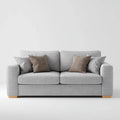 Canapé 2 places gris 180 x 90 x 85 cm en polyester rectangulaire