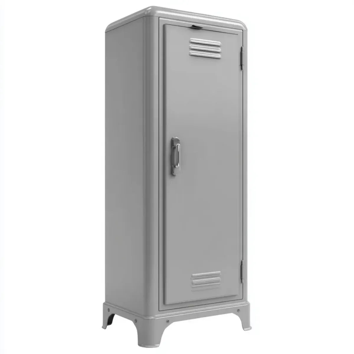 Armoire de rangement vestiaire grise en acier 40 x 50 x 120 cm à une porte