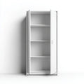Armoire de rangement blanche à 2 portes en panneaux de particules mélaminés rectangulaire 80 x 40 x 180 cm